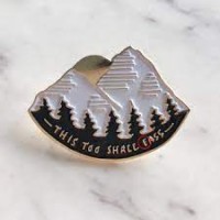 Customizable Mountain Enamel Pin